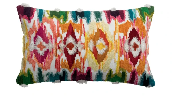 Coussin à Motifs Multicolore 30 X 50 Cm GANA achat pas cher 1