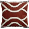 Coussin Brodé Ethnique Caramel 45 X 45 Cm YELO fashioniable 8