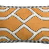 soldes luxe Coussin Brodé Ethnique Jaune Ocre 30 X 50 Cm YELO 8