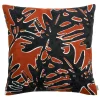 a Prix Discount Coussin Brodé Rouge En Coton Motif Végétal (45 X 45 Cm) NATURA 10