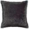 Pas Cher soldes France Coussin Carré En Velours Gris Ardoise 45 X 45 PESCA 8