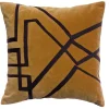 online boutique Coussin En Coton Bronze Avec Motif Noir Brodé 45 X 45 Cm CROP 8