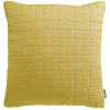 magasin solde Coussin En Coton Texturé Jaune 45 X 45 Cm WAFLE 8