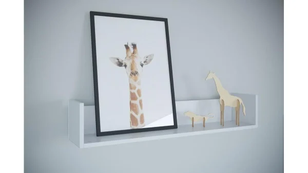 destockage Etagère Murale Blanc Mat L94 Cm CELESTINE 3
