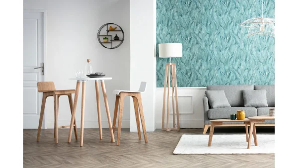 Etagère Murale Design Ronde Bois Et Métal ENSO soldes 4