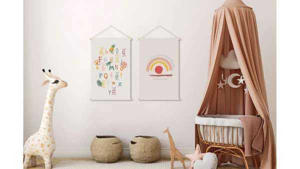 Kakemono Enfant Abécédaire L40 X L60 Cm PEPS Livraison gratuite 3