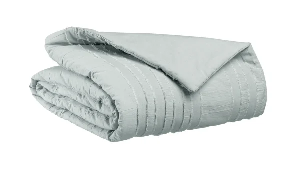 Plaid En Coton Gris Perle 120 X 180 Cm DOU excellent qulity 1