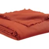 Plaid En Lin Terracotta 130 X 180 Cm LINEN magasin 8