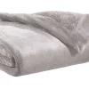 prix de gros Plaid En Polyester Gris 150 X 200 Cm FERO 11
