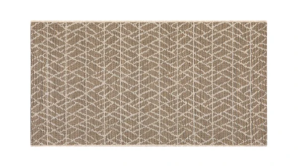Tapis à Motifs Beige Naturel L60 X L110 Cm MADA Paris 1