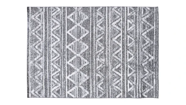 Tapis Berbere Avec Motifs En Relief Blanc Et Gris 160 X 230 Cm ERGA soldes de Noël 1