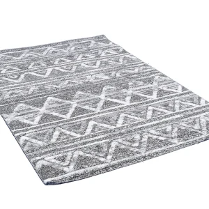 Tapis Berbere Avec Motifs En Relief Blanc Et Gris 160 X 230 Cm ERGA soldes de Noël 8