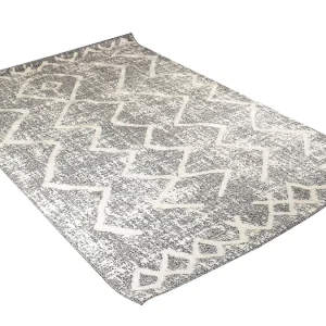 boutique en france Tapis Berbere Avec Motifs En Relief Gris Et Beige 160 X 230 Cm PALEO 8