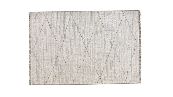 Tapis Blanc Type Berbère à Motif Losange 160 X 230cm BADILA Livraison gratuite 1