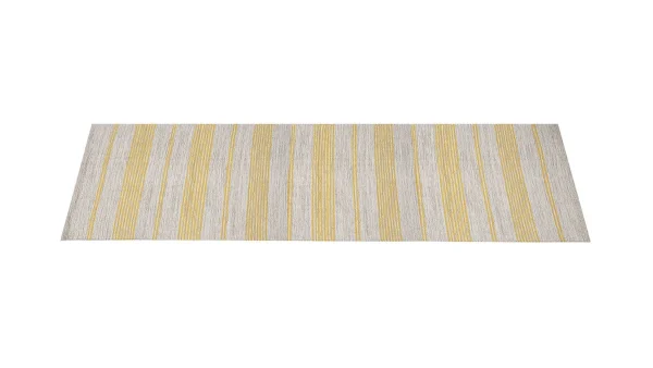 Tapis De Couloir En Coton Jaune Et Beige 60 X 200 Cm CABOURG Acheter 3