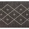 grande promotion Tapis / Descente De Lit Pour L’intérieur Et L’extérieur Noir Et Blanc 60 X 110 Cm ASMA 13