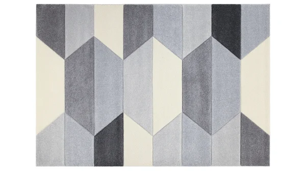 Tapis Design Gris 160 X 230 Cm NAVETTE Distributeur Officiel 1