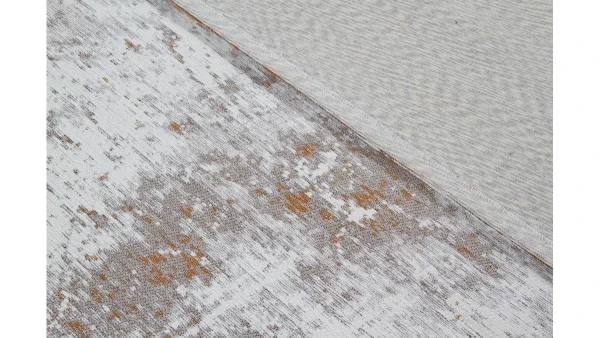 Tapis Effet Usé Jaune Or Et Ivoire Avec Motif Tissé 160 X 230 Cm – ASTRA achetez 4