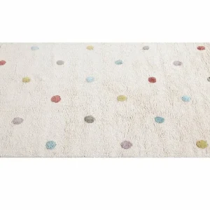 Tapis Enfant En Coton Beige Motif Pois Multicolore 100 X 150 Cm DADA Paiement sécurisé 9