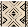soldes Tapis Ethnique En Coton Noir Et Naturel 160 X 230 Cm MAURI 16