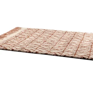 luxe soldes Tapis Moderne Beige Et Rouge Tomette 200 X 290 Cm PALMERAIE 11
