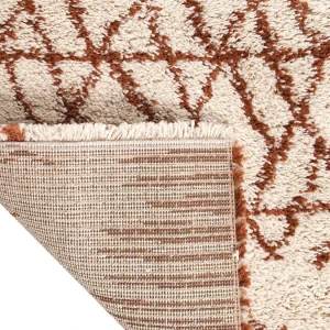 luxe soldes Tapis Moderne Beige Et Rouge Tomette 200 X 290 Cm PALMERAIE 15