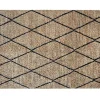 outlet Tapis Naturel Motif Losange Noir 160 X 230 Cm DOURA 16
