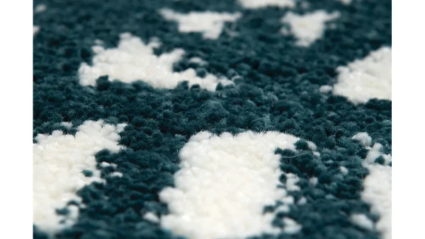 Promotio de vente Tapis Rond Graphique Bleu D160 Cm OLAPA 5