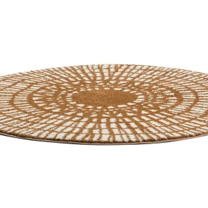 achat Tapis Rond Graphique Jaune D160 Cm OLAPA 9