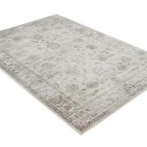 Authenticité garantie Tapis Vintage En Viscose Avec Motifs Gris 160 X 230 Cm RYAD 9